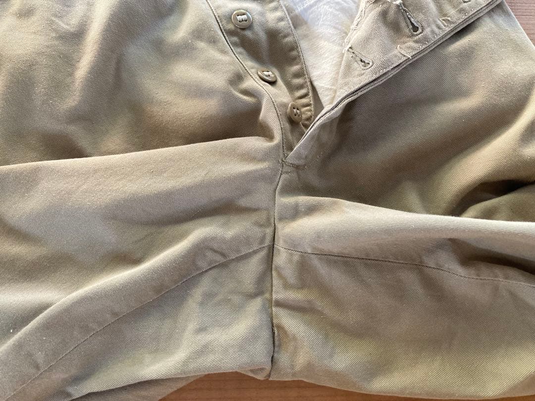 オリジナル☆m-45❗️usarmy chinoチノパン.ボタンフライ.フラップ付