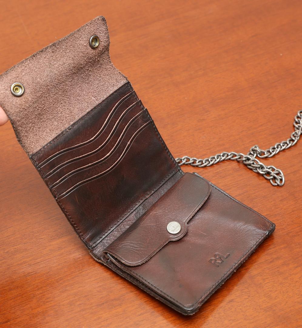 ★ RRL レザーチェーンウオレット