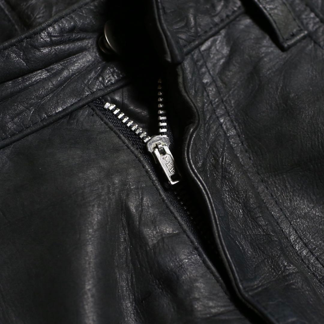 シルエット◎ 90s~ NICORE Archive Leather Pants