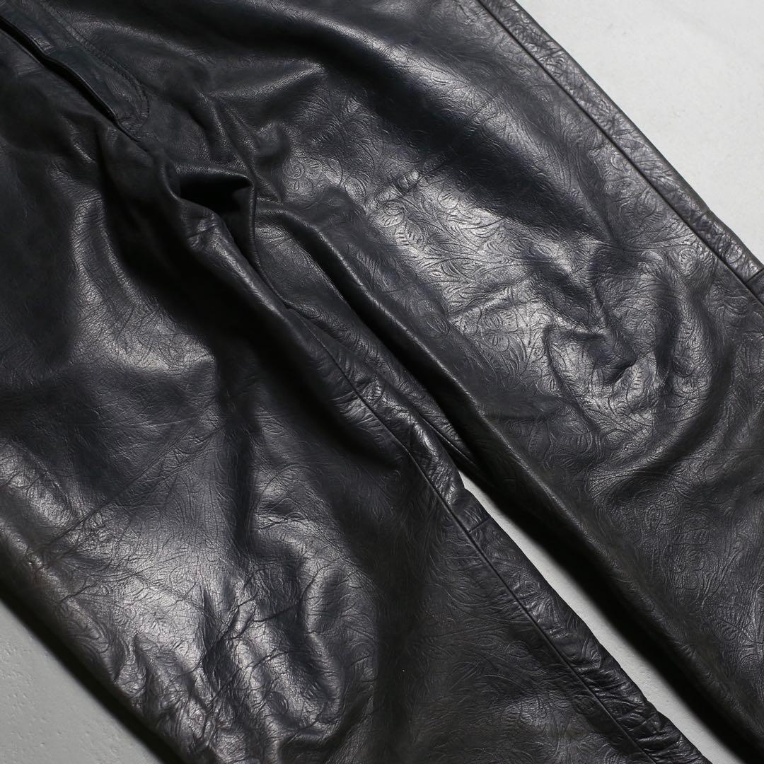 シルエット◎ 90s~ NICORE Archive Leather Pants