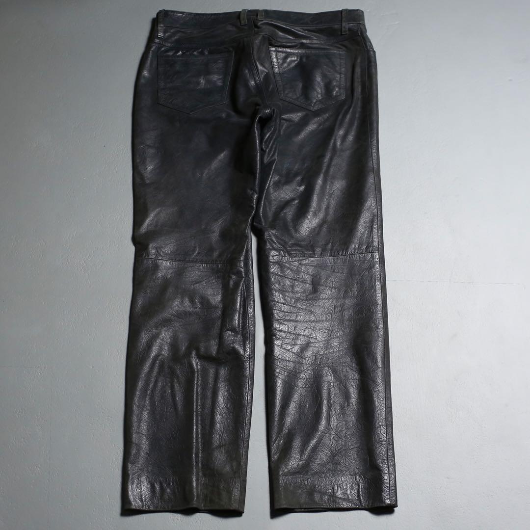 シルエット◎ 90s~ NICORE Archive Leather Pants
