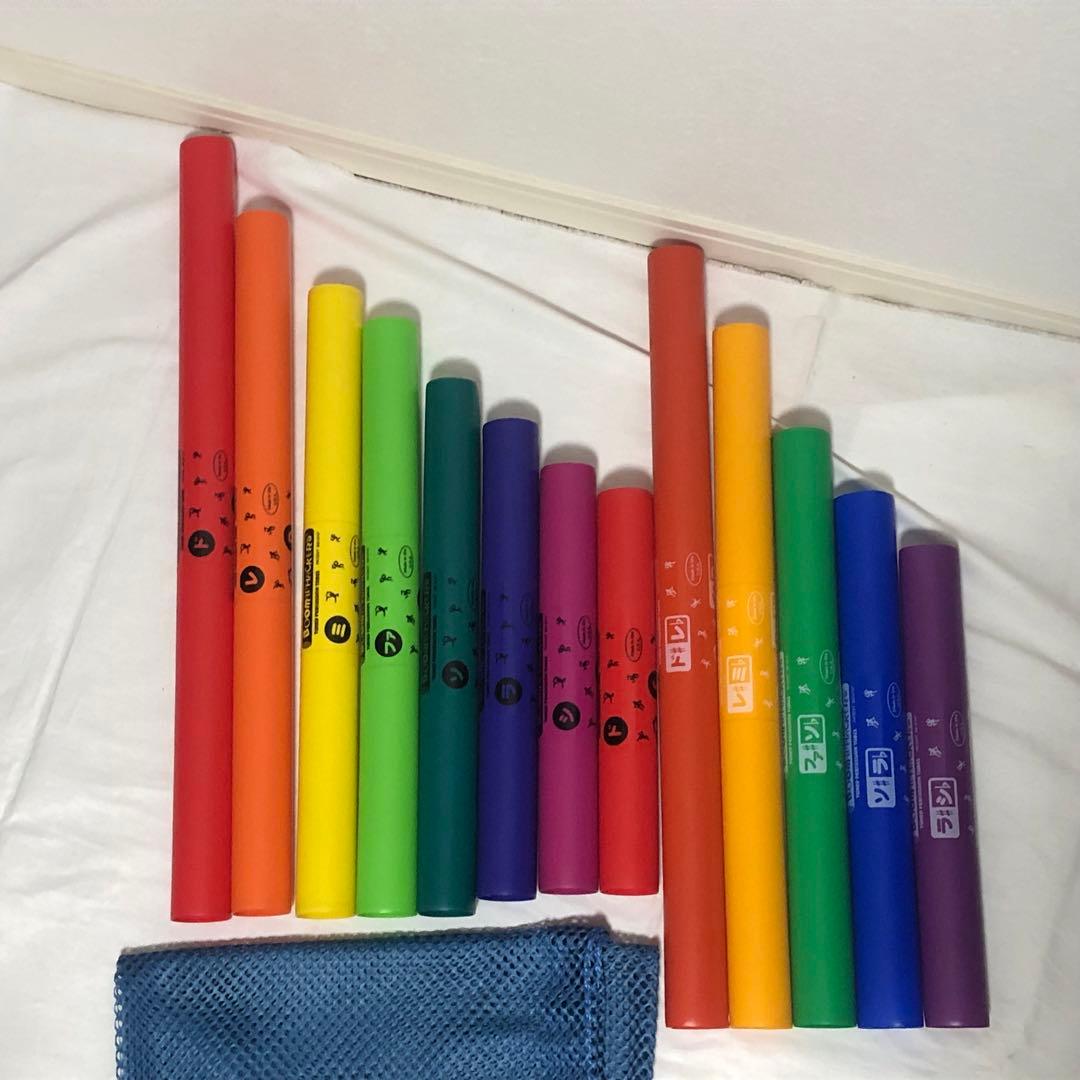 送料込★良品★ドレミパイプ 13音　boomwhacke 収納袋付