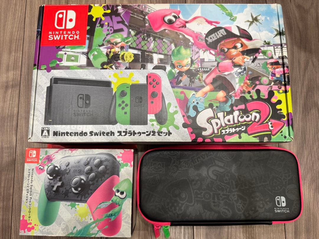 Nintendo Switch スプラトゥーン2セット Proコン ケース付