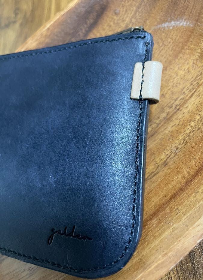 galder L字ファスナー型財布 フルハンドメイド マルゴースクラッチレザー