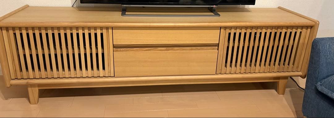 木製テレビ台 180cm幅 ローボード ナチュラル 2/13発送