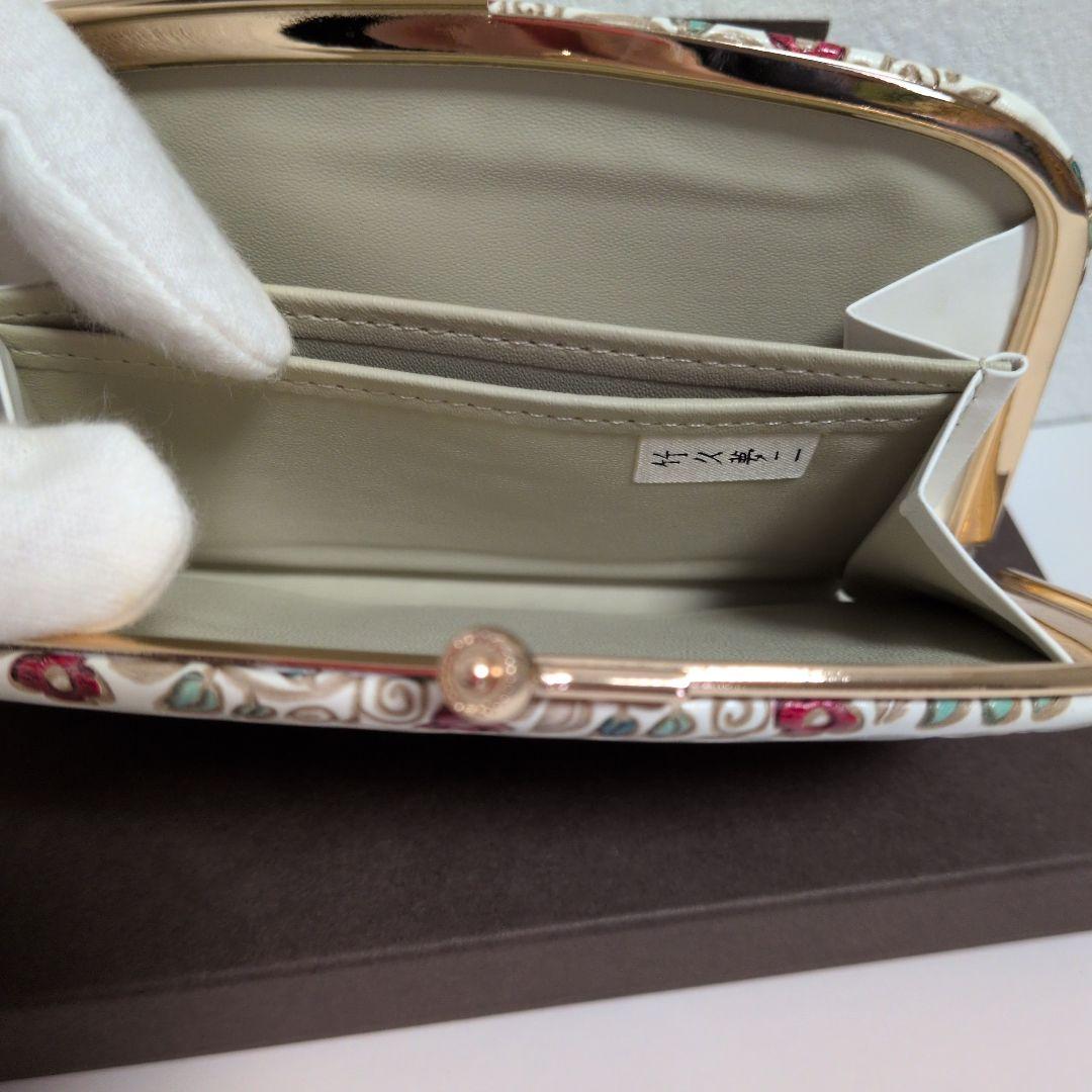 新品未使用 文庫屋大関 天溝がま口『竹久夢二』つる花 伊香保記念館オリジナル