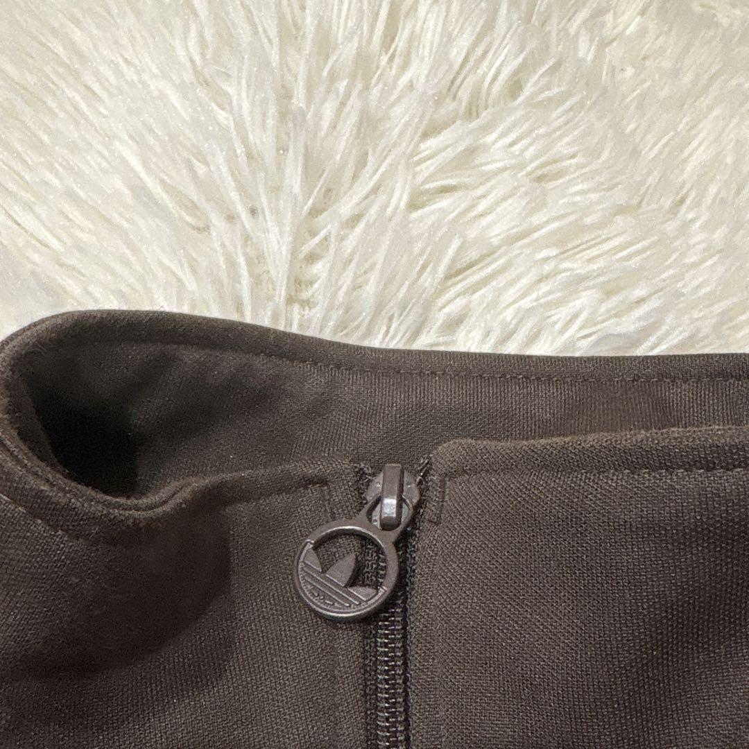 adidas トラックジャケット　ブラウン　ブルー　95 刺繍ロゴ　希少