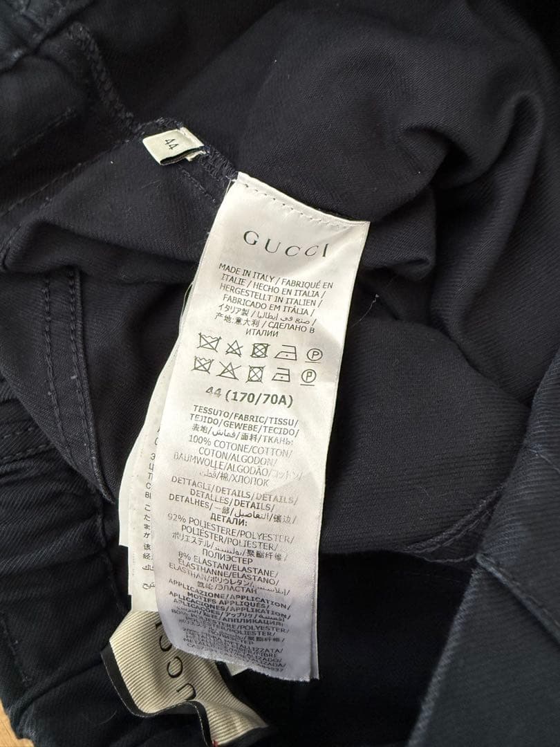 カプリコ垢【美品】GUCCI LOGO PATCH LOOSE PANT