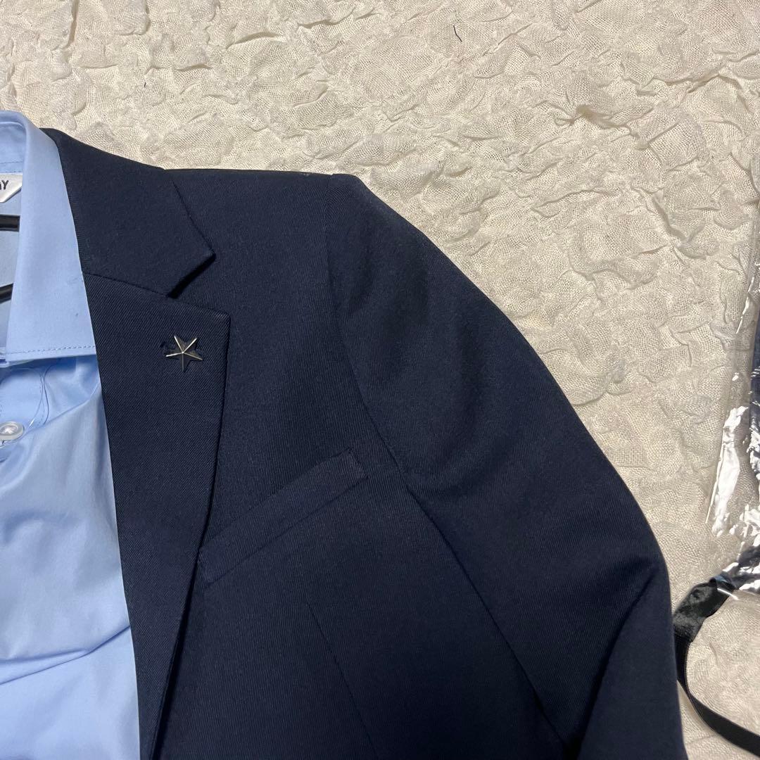 ② 未使用タグ付き【5点セット】キッズ スーツ 男の子130cm フォーマル 紺