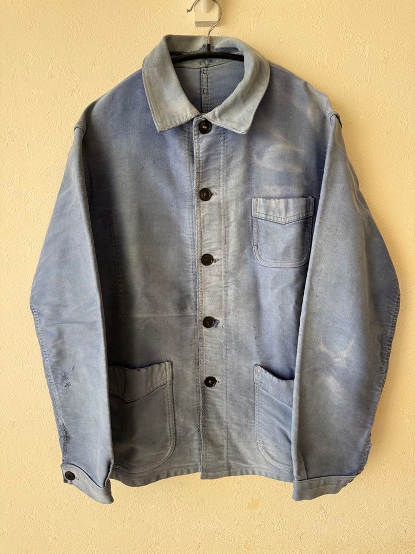 30s モンサンミッシェル　モールスキンジャケット　最高の色落ち！