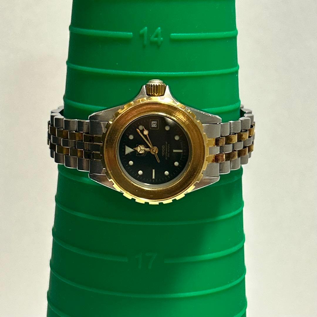 稼働 TAG HEUER タグホイヤー 980.018N ブラック クォーツ