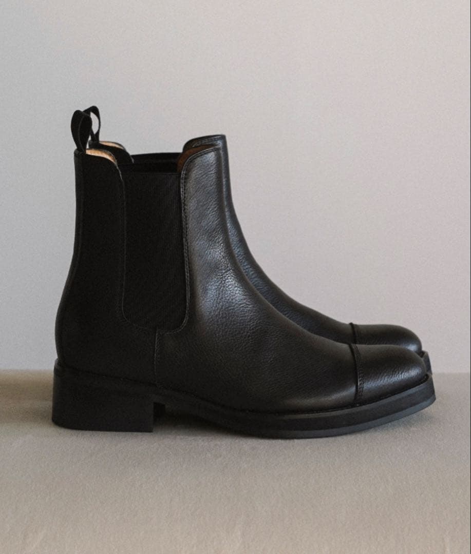 靴 shiun GRAIN CHELSEA BOOTS