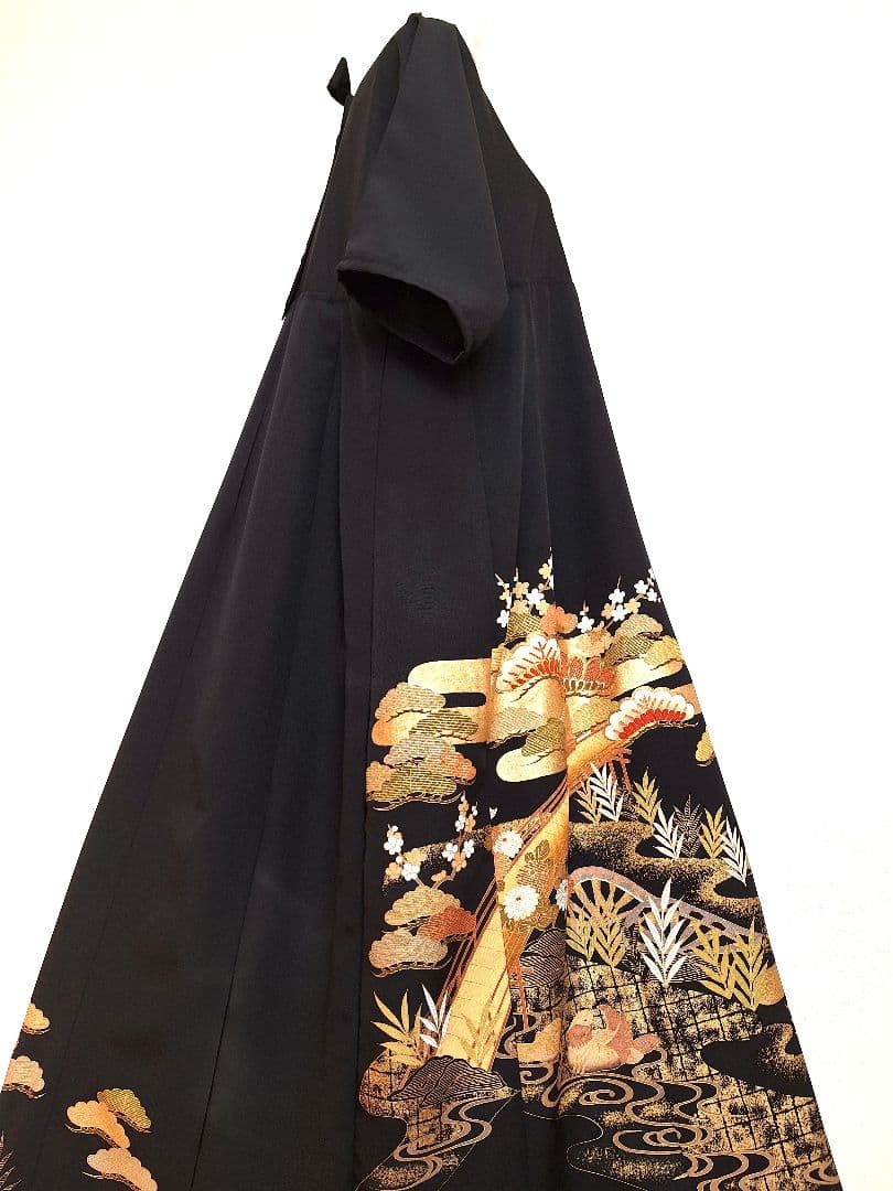 着物リメイクワンピース3623