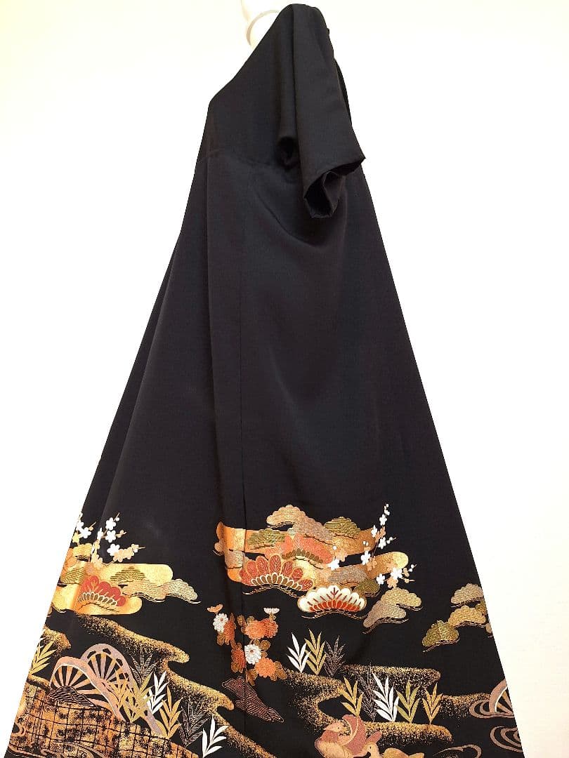 着物リメイクワンピース3623