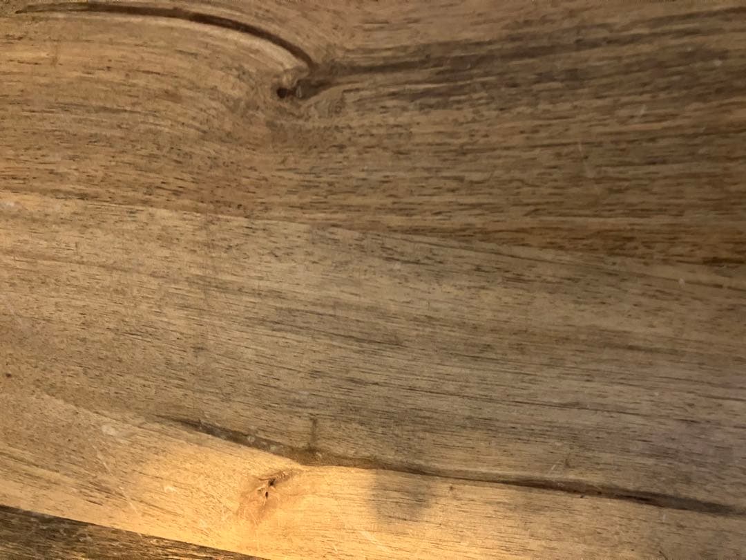 ナチュラルウッド長方形テーブル ブラックフレーム　アイアン