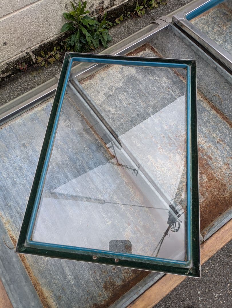 昭和レトロ 陳列台 展示ケース ショーケース ブリキ 木製台付き 駄菓子屋