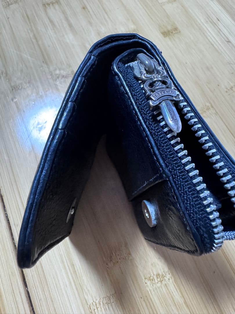 最終値下げCHROME HEARTS クロムハーツ SQ ZIP財布原本