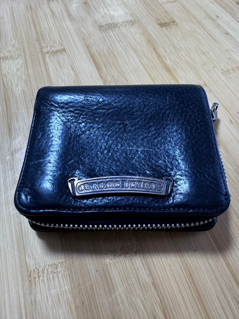 最終値下げCHROME HEARTS クロムハーツ SQ ZIP財布原本
