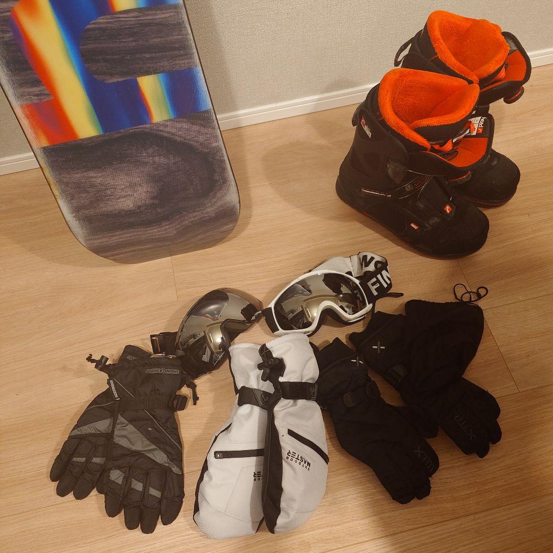 明*光様 Head スノーボードセット（ボード・ブーツ・ゴーグル・手袋）