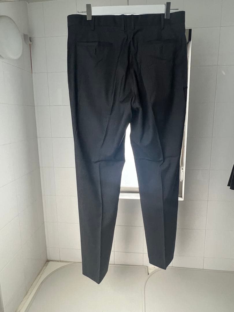 グレー ストライプ スーツジャケット 2つボタン