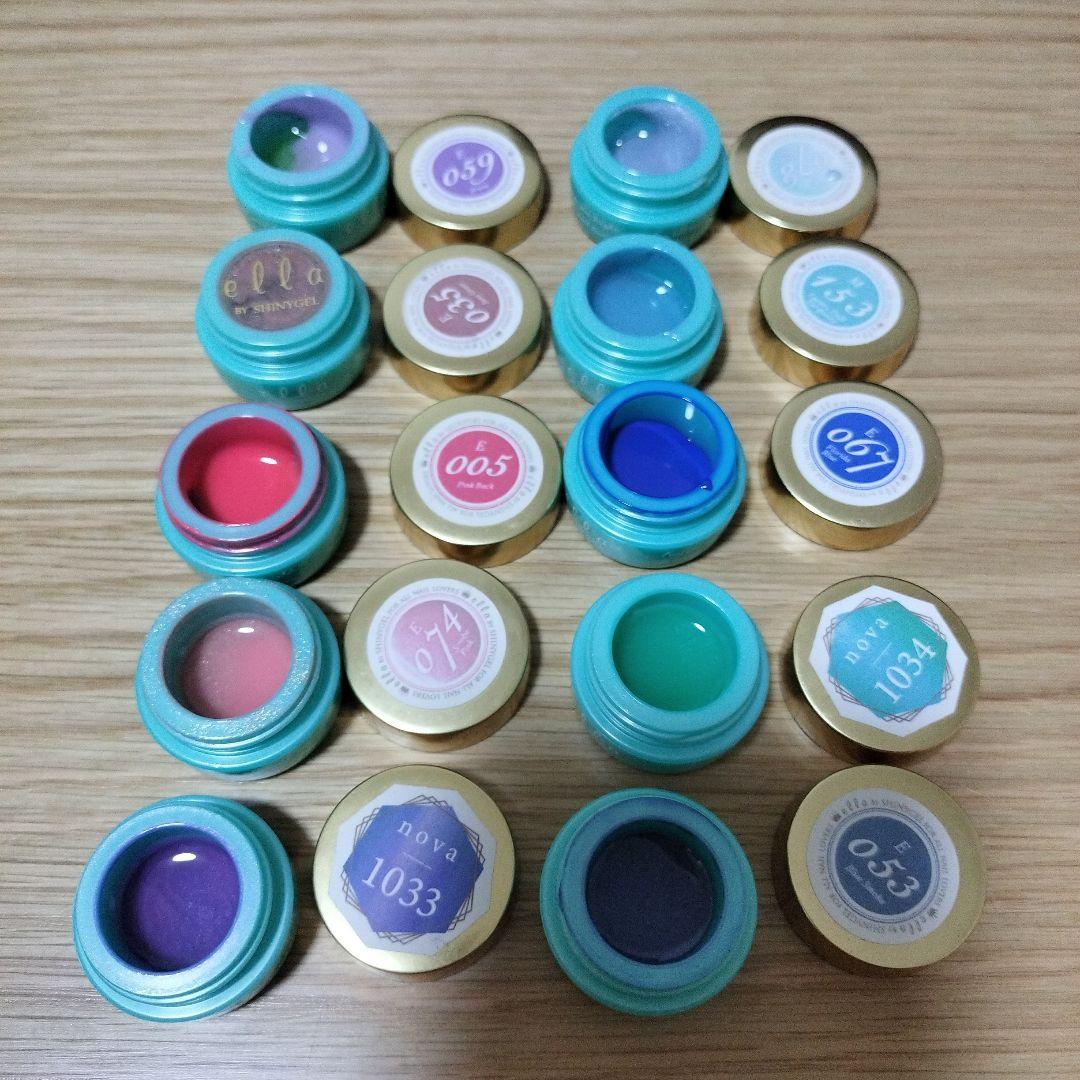 シャイニージェル 43色 ella パワーボンダー マットトップ パーツ シール