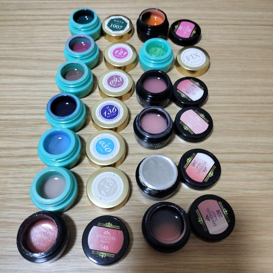 シャイニージェル 43色 ella パワーボンダー マットトップ パーツ シール