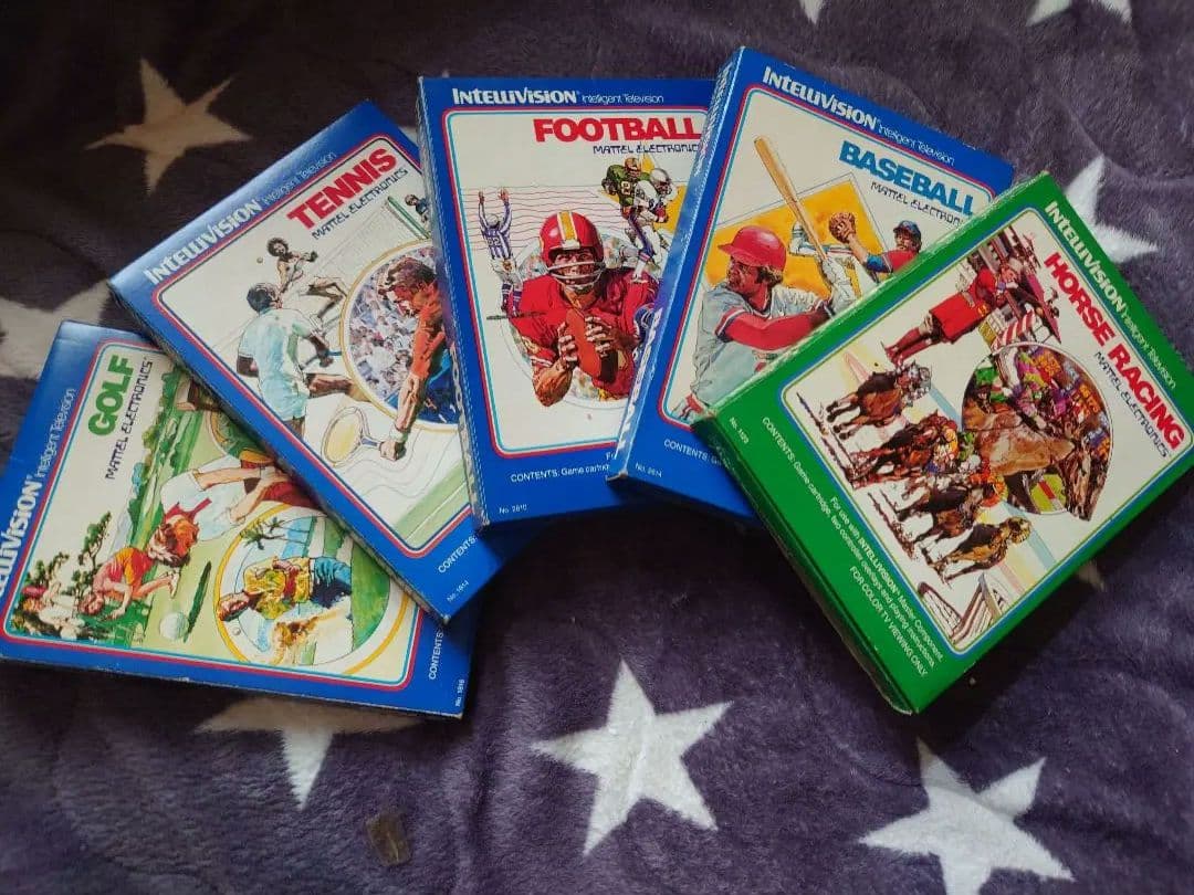 ♦昭和レトロゲーム機♦TVゲーム　インテレビジョン＋ソフト５本