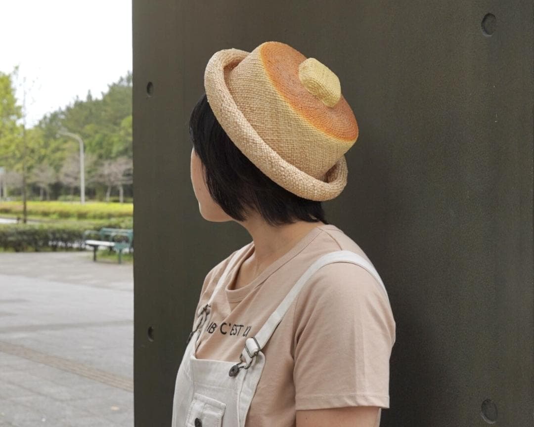 新品 kent bread hat 夏のホットケーキハット 麦わら帽子 パン