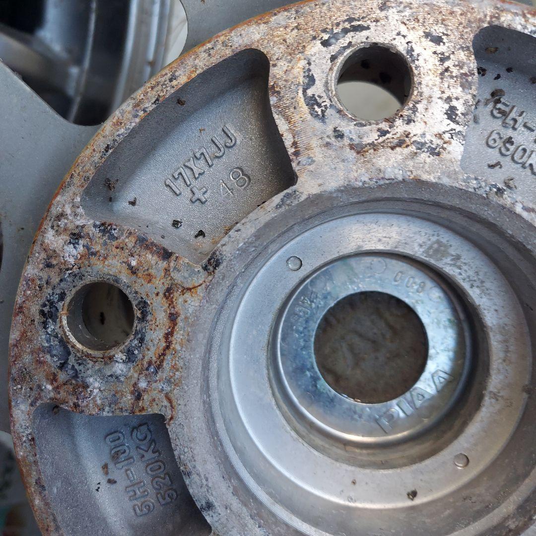 珍品！レア物　PIAA 17インチ ホイール 5本スポークデザインおしゃれに