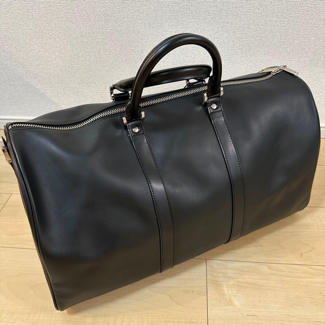 【新品】MBハイエンドトラベルバッグ　レザー　ブラック
