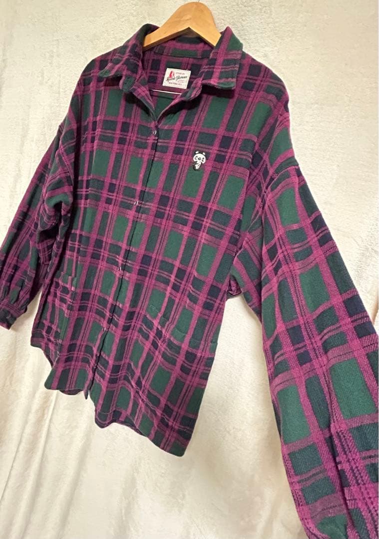 【希少】HYSTERIC GLAMOUR チェックジャケット パープル