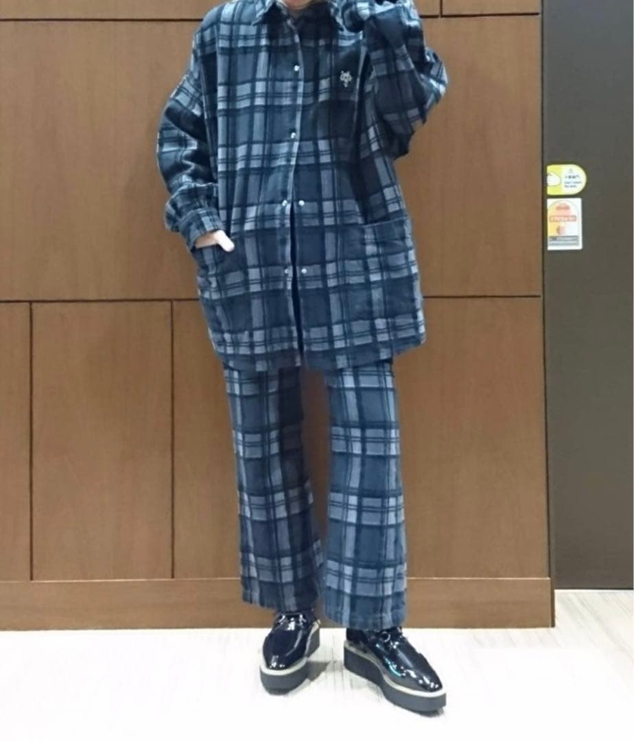 【希少】HYSTERIC GLAMOUR チェックジャケット パープル