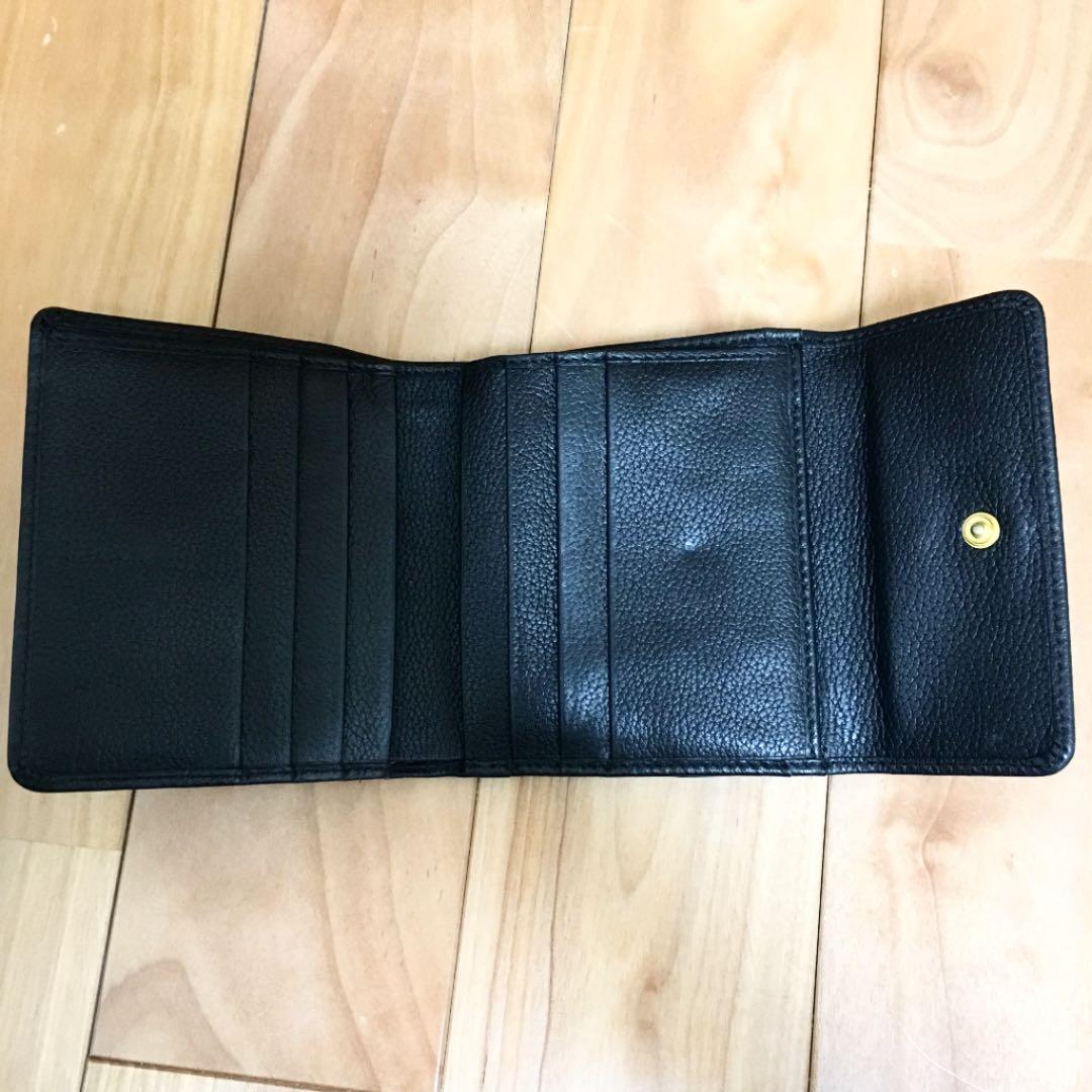 セリーヌ 黒 折り財布