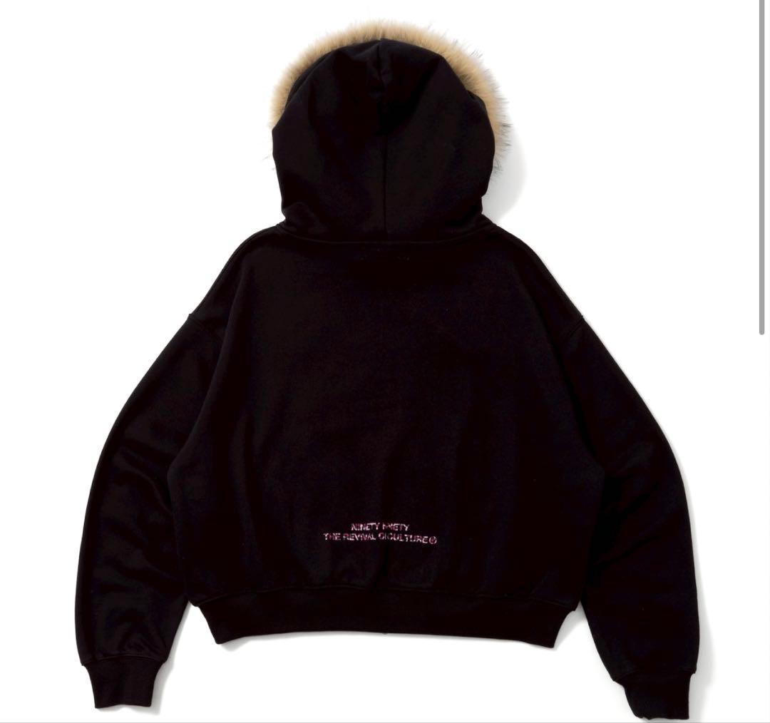 トップス HELLO KITTY 90 Logo Fur Zip Hoodie M