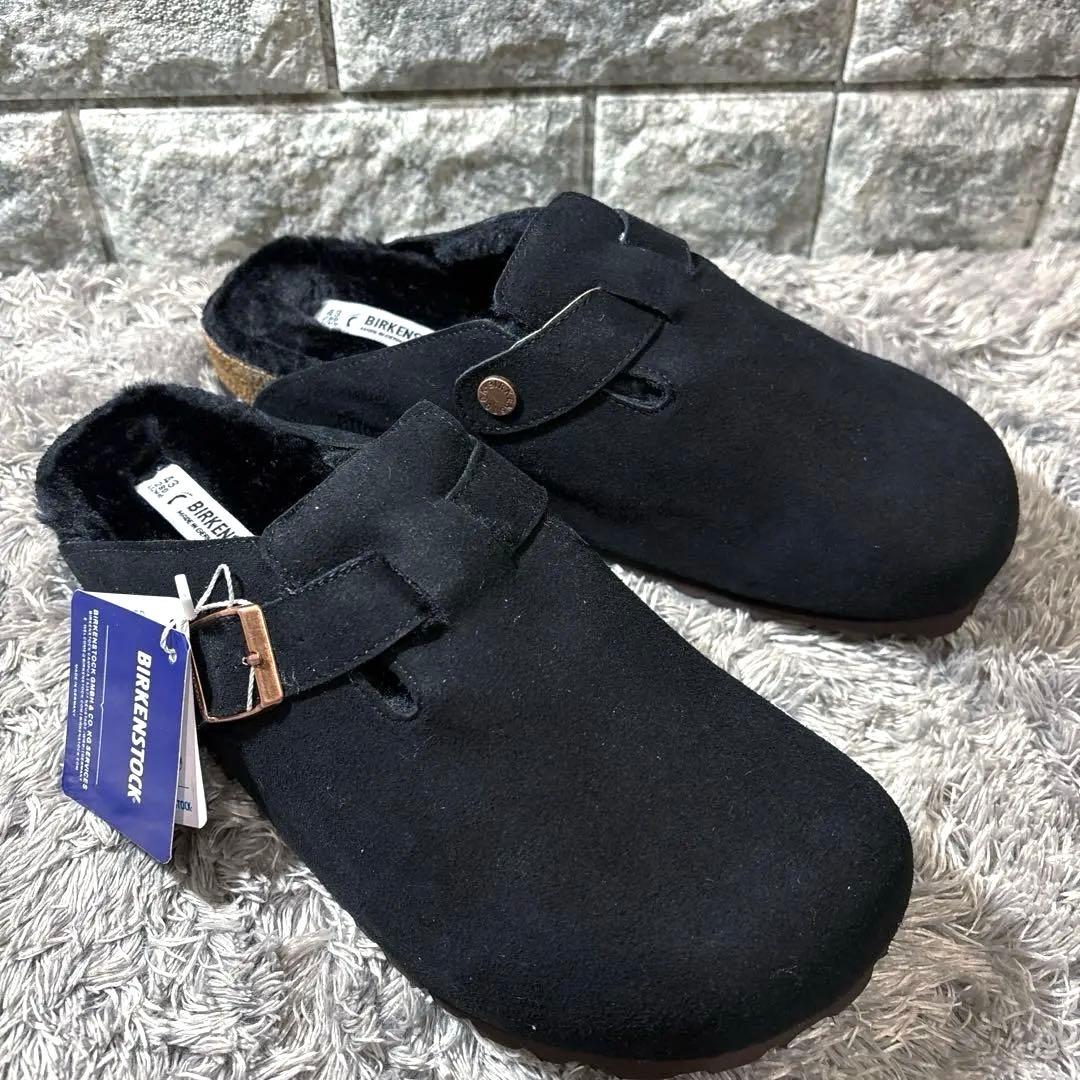 新品❣️BIRKENSTOCKビルケンシュトック ボストン ムートン 黒 箱タグ付