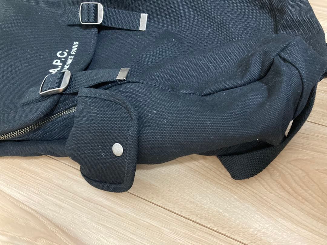 【きらん☆】 APC アーペーセー　キャンバス　バックパック　リュック　黒