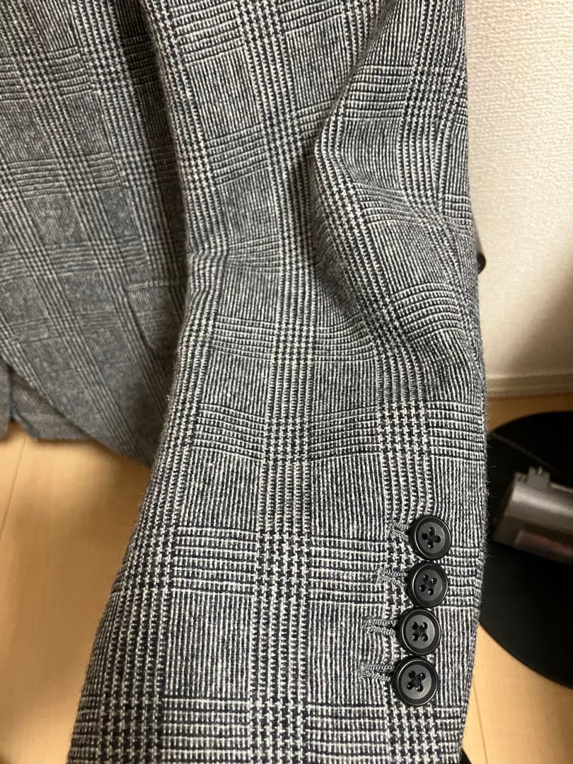 キ*ネ様 スーツセレクト　未使用　冬物スーツ　ブラウングレンチェック　A5 セッ