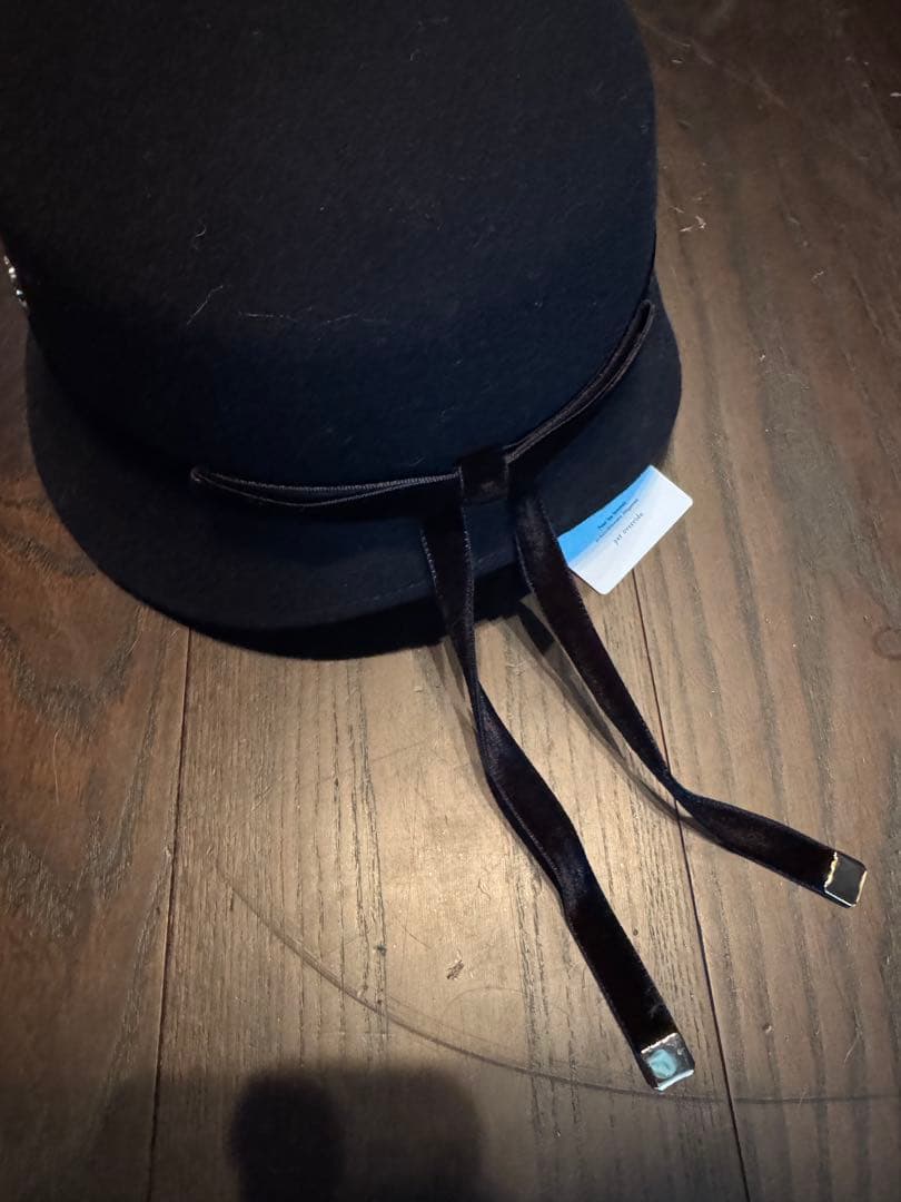 みゆき　完売新品未使用タグ付シャポードオー　黒　バックリボンフェルトハット