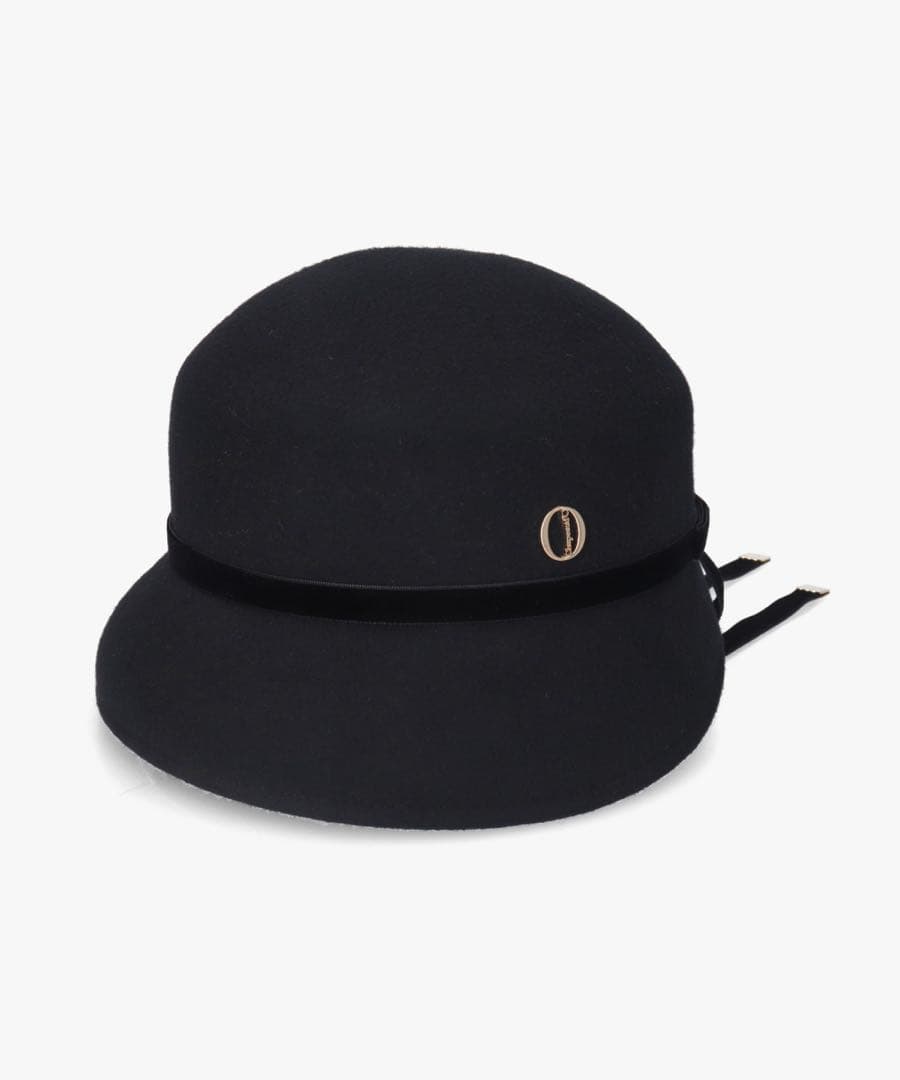 みゆき　完売新品未使用タグ付シャポードオー　黒　バックリボンフェルトハット