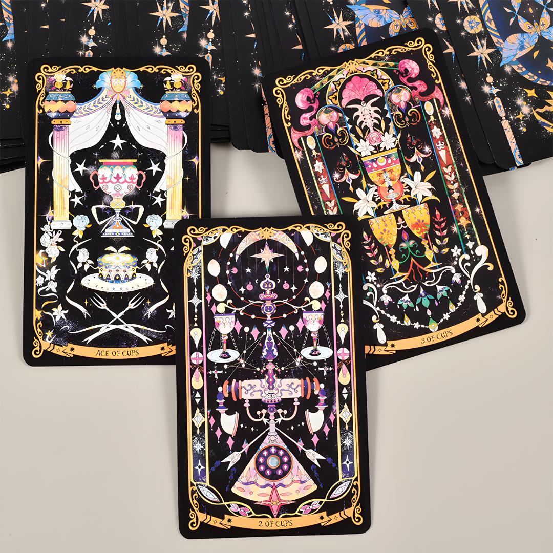 【正規品タロットカード】星々が煌めく幻想美✨星降る王国の物語のデッキ／デラックス