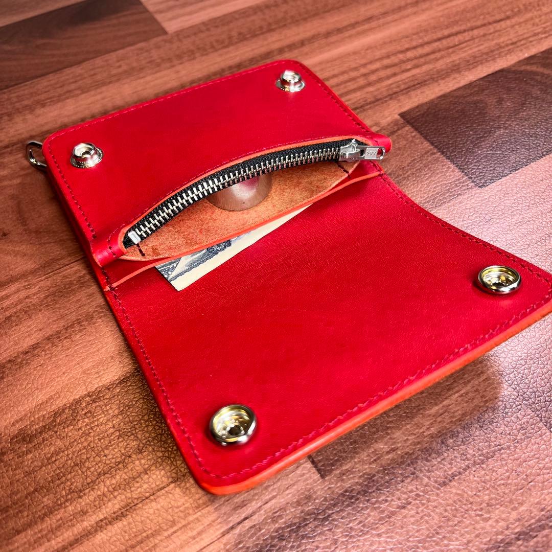 ぬこ　【トラッカーウォレットショート・ミニ】　レッド