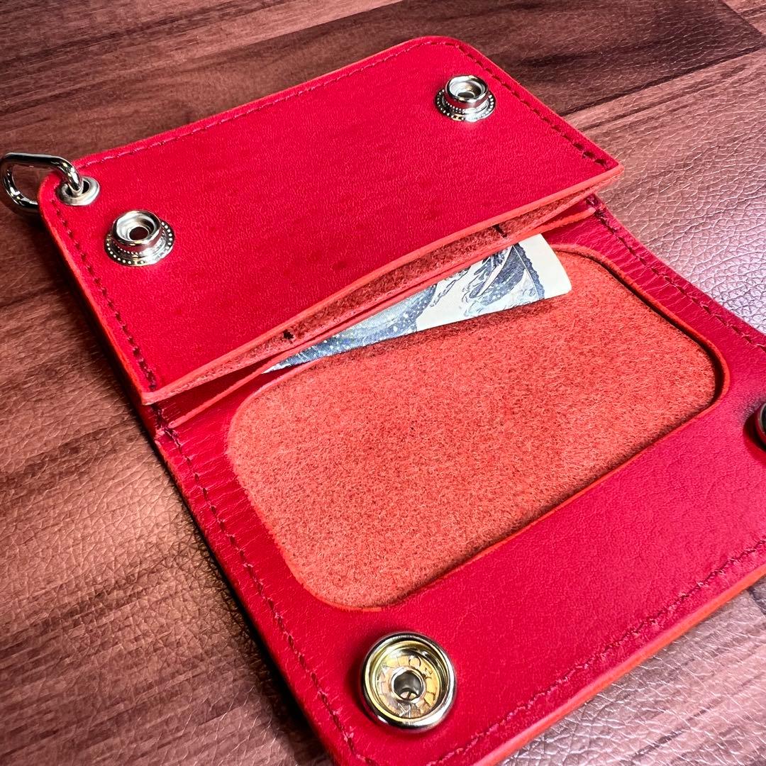 ぬこ　【トラッカーウォレットショート・ミニ】　レッド
