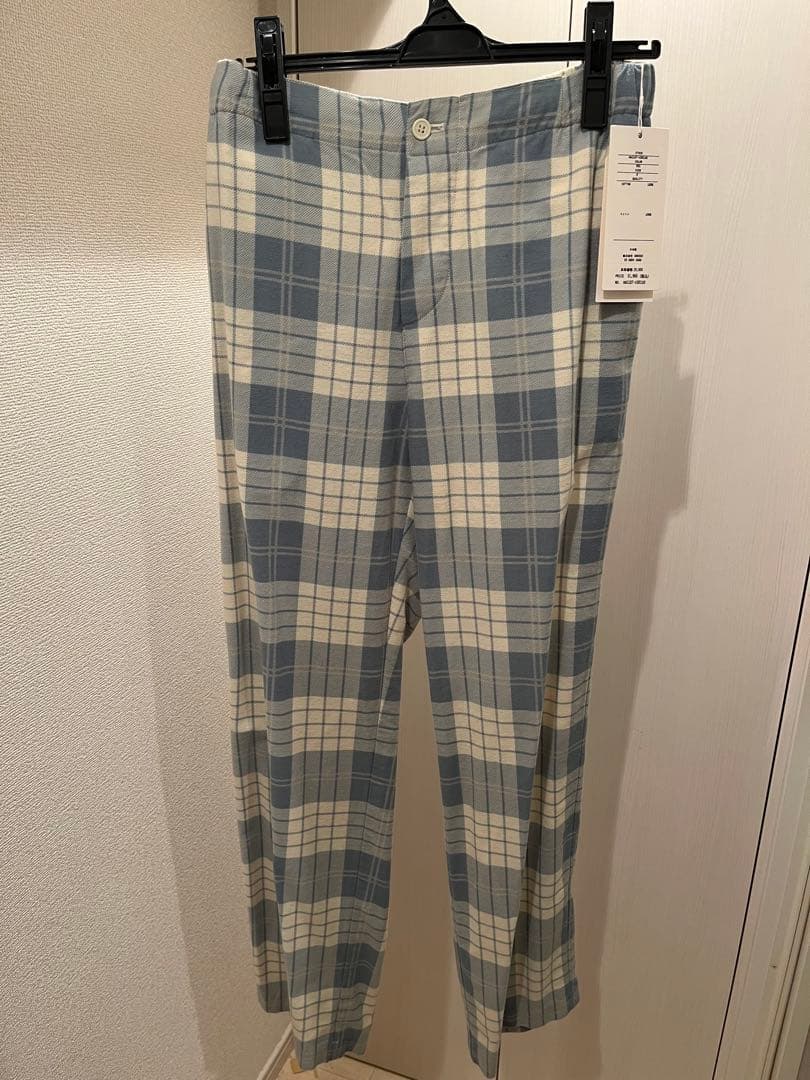 UNUSED 23AW 新品未使用タグ付き　チェックネルパンツ