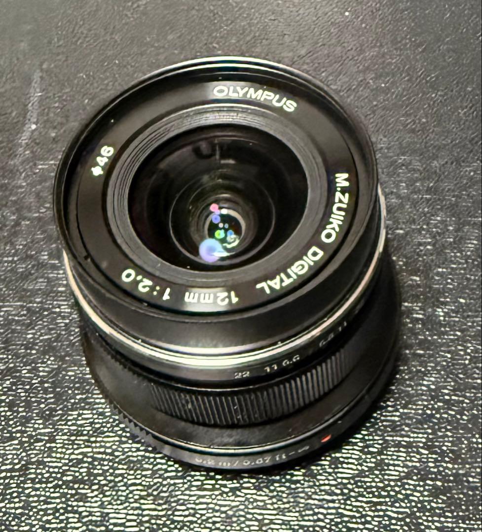 お値引き【美品】ZUIKO ED12mm f2.0 ブラック+純正フード