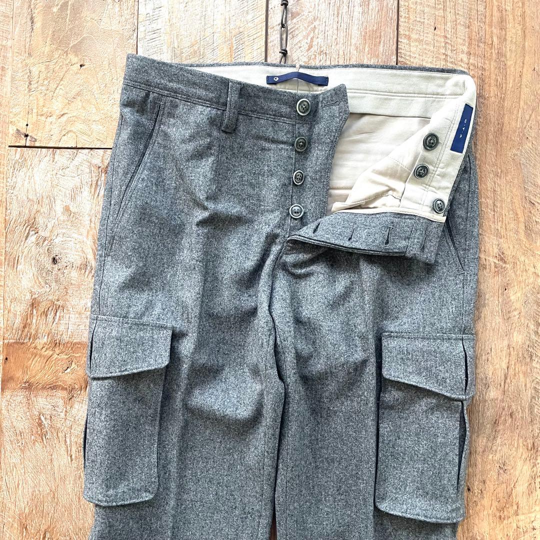 【新品未使用】GTA テーパード ウール カーゴ スラックス パンツ 46