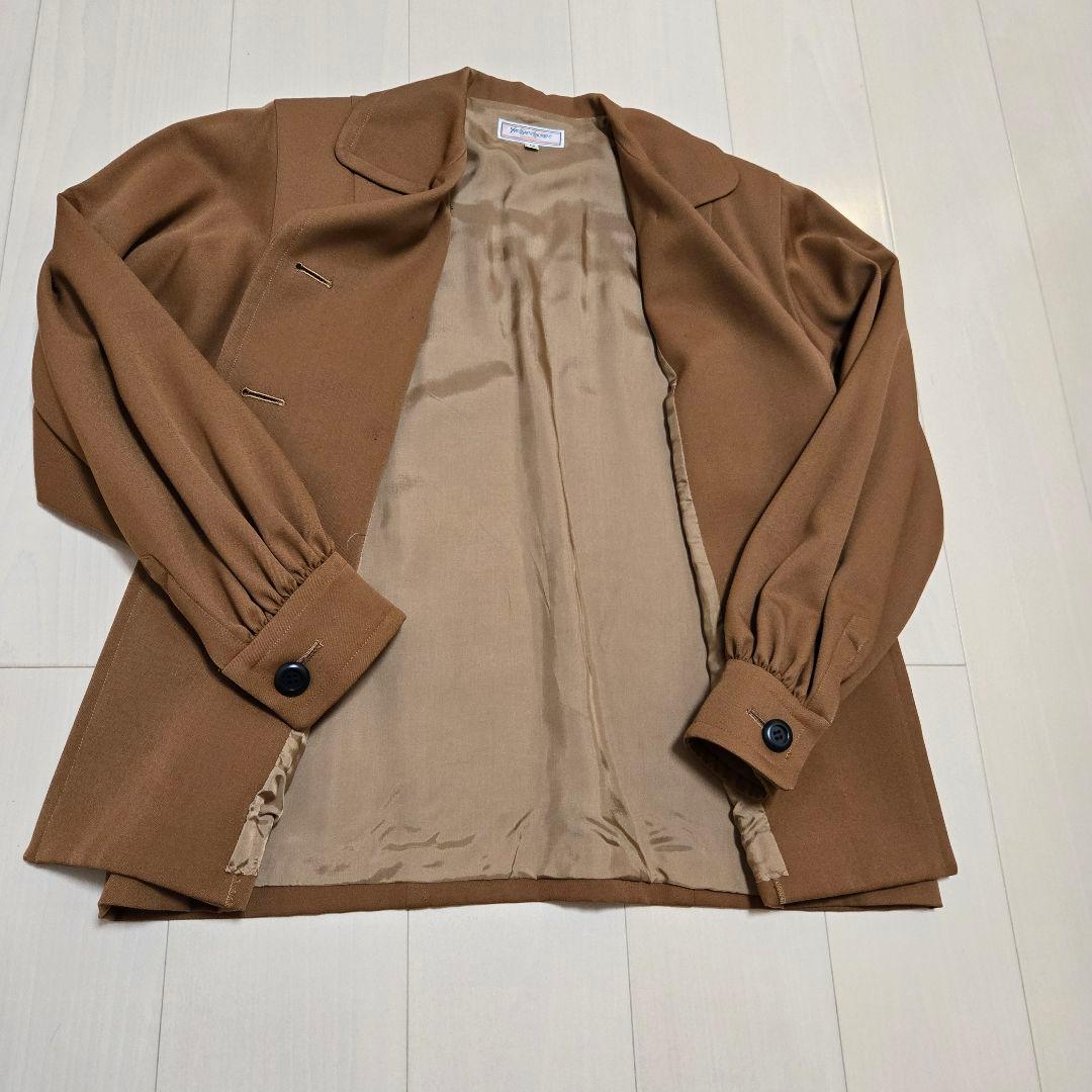 YvesSaintLaurentハーフコート　ベージュ　ヴィンテージ