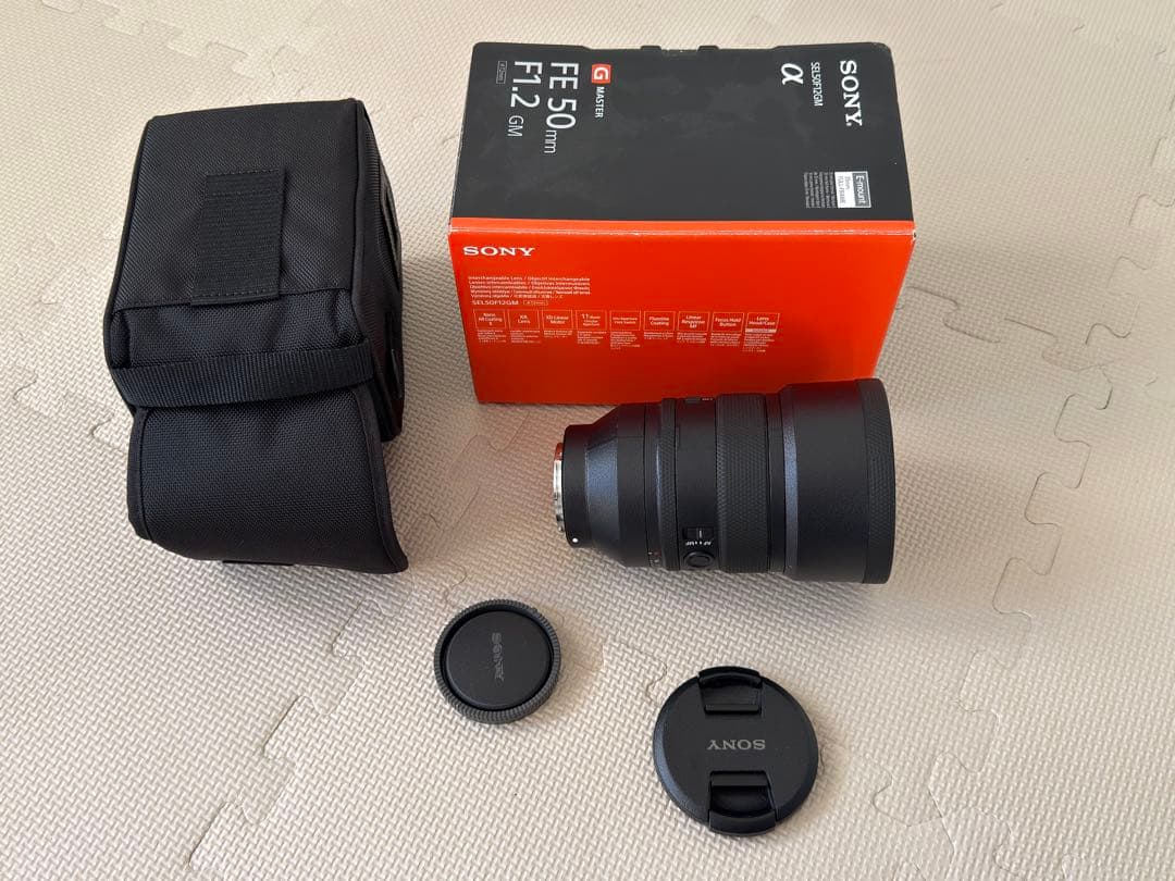 【美品】SONY FE 1.2/50 GM レンズ　プロテクター付き