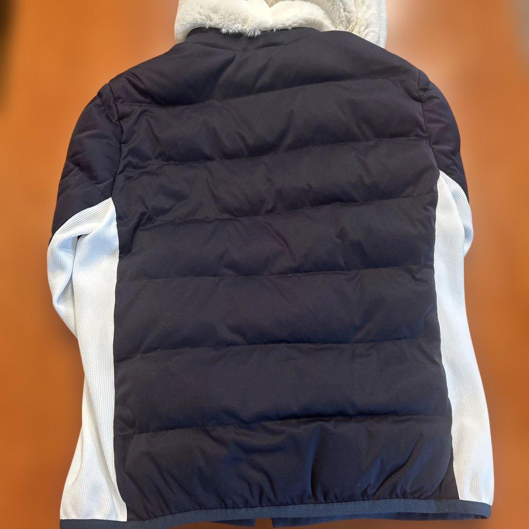 ネイビーフード付き　中綿　ダウン セットアップ　Mサイズ