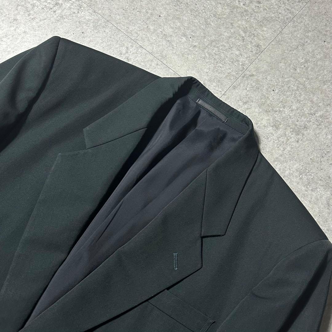 美品 コムデギャルソンオム 田中オム ウールギャバ セットアップ ダークグリーン