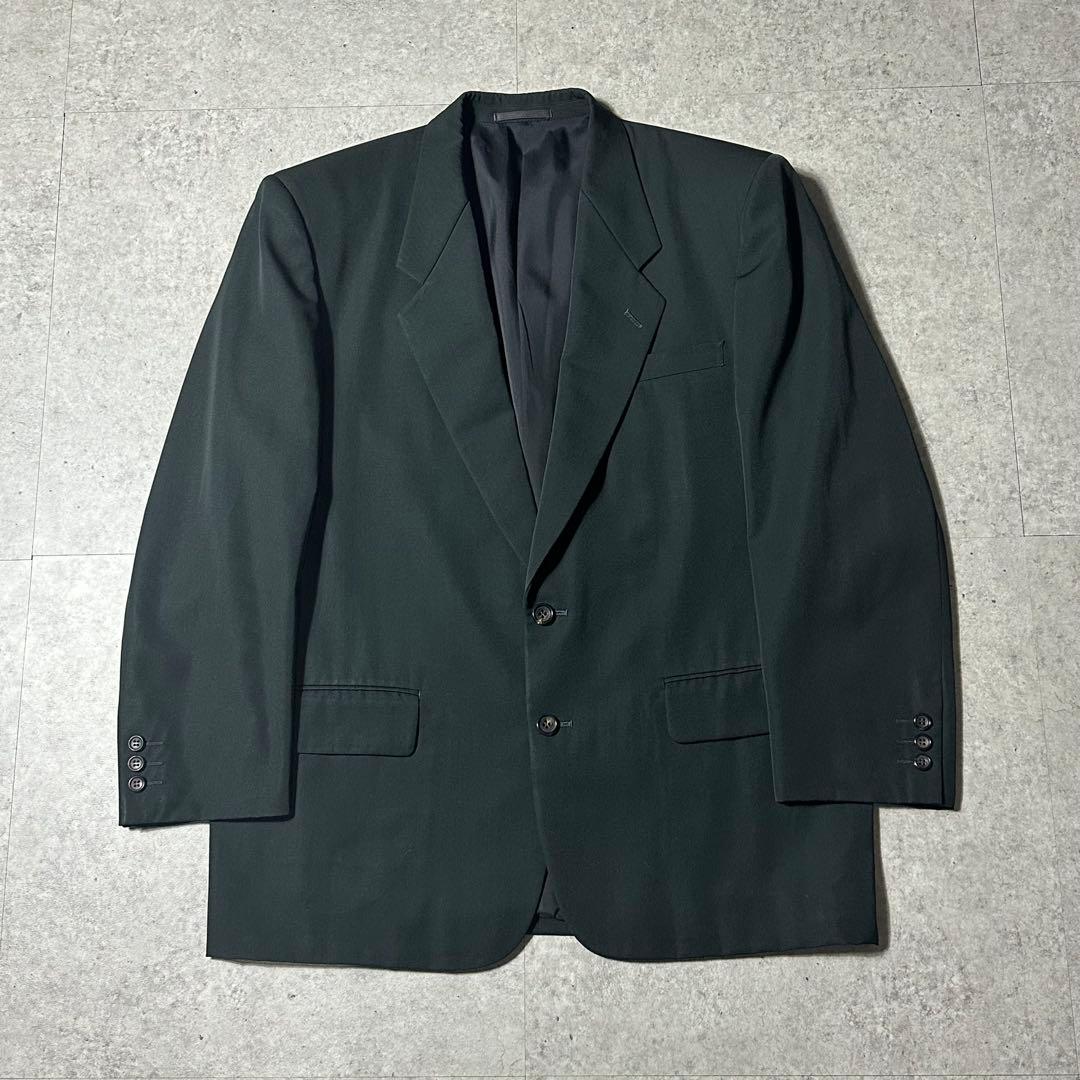 美品 コムデギャルソンオム 田中オム ウールギャバ セットアップ ダークグリーン